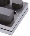 Close-up of Pro Grade Disc Cutter Kit with 4 Hole Punch Die Disc Set, alloy steel material for jewelry making and crafting.