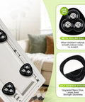 Self Adhesive Appliance Sliders 8 Pack Heavy Duty Swivel Rollers Smooth Glide For Moving Couches Or Kitchen Gear Peel And Stick Setup on appliance