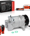 Top Tier AC Compressor With Built Clutch Fits Infiniti JX35 QX60 Nissan Maxima Murano Pathfinder DKS17D with installation tools.