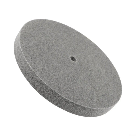 10 Inch Nylon Fiber Deburring Wheel For Grinders And Buffing Machines, 180 Grit Cup Abrasive Disk, 16mm Arbor, 25mm Thick