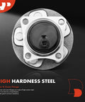 Rear Wheel Bearing And Hub Assembly With ABS And Five Lug For Toyota Corolla 2009 To 2018 Matrix 2009 To 2014 And Pontiac Vibe 2009 To 2010 Direct Fit Premium Replacement Drop In Ready Engineered For Quiet Operation And Long Lasting Durability Easy To, visible from top view
