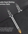 Double Head Skirting Nails Kit showcases stainless steel seamless nails for baseboard installation.