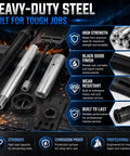 Pro Grade Engine Alignment Tool And Gimbal Bearing Installer Puller Set heavy-duty steel components with features overview
