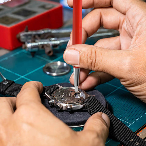 Person using Drilling Cleaning Pen With Fiberglass Brush And Precision Abrasive Stick For Clock Gear Jewelry And Watch Repair Dust Removal Tool