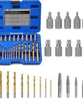 25 Piece Screw Extractor Drill Bit Set With 3 In 1 Remover For Broken Studs Bolts And Fasteners Left Handed HSS Drill Bits