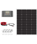10BB 150W 12V Monocrystalline Solar Panel Kit With 15A MPPT Controller and Included Mounting Brackets and Cable for Off Grid