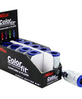 Blue T-Style Pneumatic Couplers One Quarter Inch NPT Male Box Of 10 No Fuss Quick Connects Color Coded For Air Lines