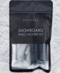 Packaging for Fresh Snowboard Wall Mount Storage Rack With Edge Safe Grip Pads on snow background.