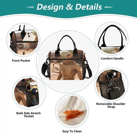 Large Leakproof Insulated Cooler Bag For Women 18 Can Capacity Lunch Tote With Detachable Shoulder Straps Soft Cooler