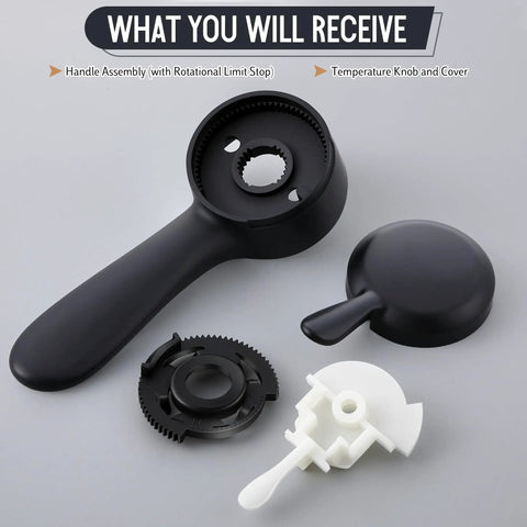 Lever Handle Assembly For Delta 17 Series Dual Function Shower Valve With RP46463 Cartridge Kit Including Temperature Control Knob
