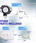 Dryer Repair Kit With 8544771 280148 3392519 8577274 Includes Heating Element Thermal Cut Off And High Limit Thermostat components