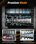 Premium blade design of Heavy Duty 550W Electric Wire Stripper Machine strips gauge wire from .06 to 1 inch efficiently.