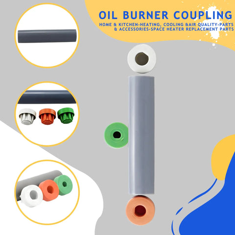 Universal Oil Burner Coupling Kit KK100 Replacement for Residential and Light Commercial DIY Ready with color caps