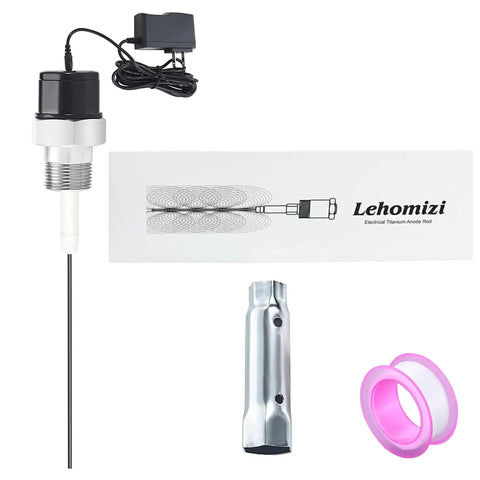 Powered Anode Rod For Water Heaters Kicks Rotten Egg Smell And Sulfur Odor In 40 To 120 Gallon Tanks Upgraded Design With 2 In 1 Wrench Socket For Easy Install Electrical Anode Rod Replacement That Extends Tank Life