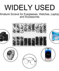 500 Pcs Micro Glass Screws Repair Kit With Tweezers And Screwdriver M1.2 M1.4 M2 Tiny Laptop Glasses Screws Assortment For Electronics