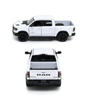 2019 Dodge Ram 1500 Die Cast Model Truck White One To Forty Six Scale Five Inch Length With Realistic Wheels And Accurate Body Details