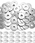 400 Piece Zinc Plated Carbon Steel Flat Washers 8mm ID x 30mm OD x 2mm Thick Fender Washers For Screws Bolts Furniture Repair And Hardware Bulk Pack