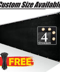 6 Ft By 50 Ft Black Fence Privacy Screen Cover Windscreen Built Tough With Heavy Duty Brass Grommets And Cable Zip Ties Included