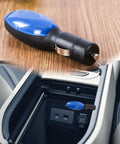 New Upgrade Portable Car Fuel Saver Device Kit For Cars Trucks And Diesel Vehicles Instantly Cuts Gas Costs No Tools Required Easy Plug In 2 Pack Compact Design Fits All Vehicles Delivers Real Gas Savings with device close-up and installed in car outlet