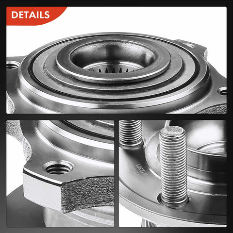 Close-up of Front And Rear Wheel Bearing And Hub Assembly Kit For Dodge Charger 2006 Through 2009 Magnum 2005 Through 2008