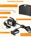 Ultra High Pressure Handheld Steam Cleaner For Auto Detailing And Home Use with storage case, extension nozzle, and power cable.