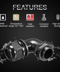 M12 Cable Gland 90 Degree Adjustable Strain Relief For 4 To 8mm Wires Nylon Joints With Gaskets Black 2 Pack, IP68 waterproof