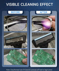 Pro Grade 6.5L Ultrasonic Cleaner With Knob 1.7 Gallon 40kHz cleaning before and after on glasses and circuit boards