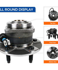 Rear Wheel Hub Bearing Assembly For 2002-2007 Saturn Vue, 2005-2006 Chevy Equinox, And 2006 Pontiac Torrent, 5 Lug With ABS