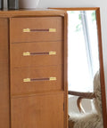 Black Walnut Solid Wood Brass Cabinet Pulls 195mm Length 160mm Center Hole Durable Wardrobe Drawer Cupboard Door Hardware