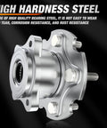 Beefy Rear Wheel Hub Bearing Assembly 512374 5 Lug 2 Pack Compatible With Toyota RAV4 2006 2018 And Lexus NX200t NX300h NX300 2015 2019 AWD 4WD Rear Left Right Replacement high hardness steel