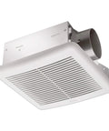 Slim SLM70H No Frills Exhaust Bath Fan with Humidity Sensor, Energy Star qualified, ceiling or wall mount, side view close up