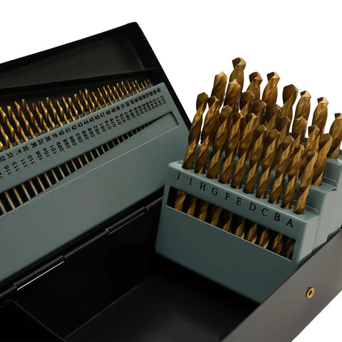 Durable 4241 Steel High Speed Twist Drill Bit Set With Round Shanks In A Sturdy Iron Box for Wood Plastic Metal Projects Built to Last