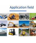 Image showing various equipment using Digital Display Mechanical Hour Meter Workhorse Timer Gauge For Car Engines And Generators.