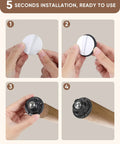 Step-by-step installation of Sixteen Pack Self Adhesive Caster Wheels Featuring One Inch Low Profile Mini Swivel Build For No Sweat Installation And Slick Gliding On Hardwood Or Tile Helping You Ease Furniture Loads Up To Sixty Six Pounds In Matte Black.
