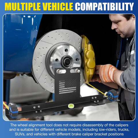 Precision Wheel Alignment Tool Kit With Dual Toe Plates And Camber Gauge For Trucks Suv Jeep Rv Auto Tire Setup Straight As An Arrow Built Tough Professional Grade Diy Garage Essential