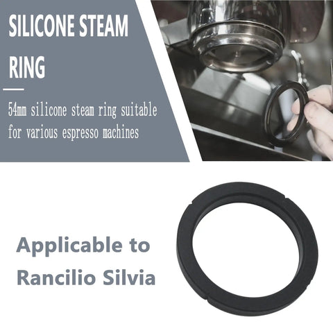 Silicone Group Head Gasket Replacement for Silvia Espresso Machines, Food Grade Odorless Seal, 7.35cm Outer Diameter