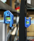 Built Like A Tank 2.5 Inch Magnetic Torpedo Level Featuring Thumb Screw Mount For Conduit Bending on steel tube and wall.