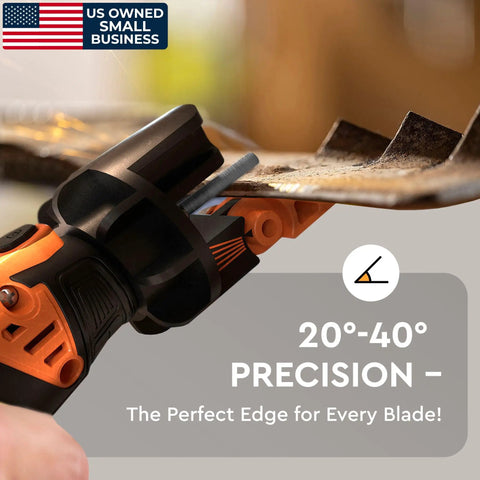 Cordless Lawn Mower Blade Sharpener And Lawnmower Sharpening Kit For Quick Yard Work Battery Powered Grass Trimmer Tool With Zero Hassle Setup Slick Precision Grinding For A Fresh Cut Every Time And Total Game Changer Performance