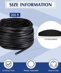 Flat Screen Spline 0.315 Inch Wide Vinyl DIY Friendly For Replacement Windows And Patio Door Screens With Flat Bottom And Curved Top Edge Fillet 0.092 Inch Thick 200 Ft Roll, shown coiled with size information.