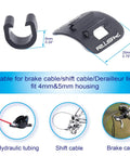 Alloy Bike Cable Guides Kit With 6 Sets Base And Clip For Bicycle Brake Shifter Derailleur Cables showing dimensions