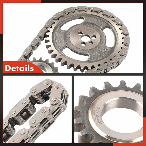 Stainless steel Drop In Engine Timing Chain Kit With Sprocket For V8 GM Engines 5.0L And 5.7L Fits Chevrolet GMC Buick Cadillac
