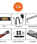 Packing for Rugged 10 Meter Mobile Radio For Truckers With AM FM And SSB CTCSS DCS 28.0 To 29.7 MHz 60W AM 50W FM 60W SSB PEP