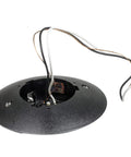 Base of 12-Inch Outdoor Post Mount Light Fixture With E26 Socket White Frosted Globe Black Base Weatherproof Wet Rated UL Listed
