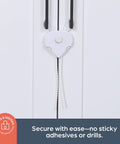 Flexi Lock Cabinet And Drawer Locks With Multi Touch Release System White 2 Pack securing white cupboard handles