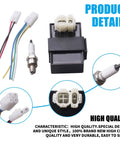 Six Pin DC CDI Box For GY6 4 Stroke Scooters And ATVs Ride Ready Replacement with spark plugs and wiring