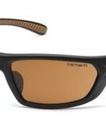 Carbondale Safety Sunglasses With Sandstone Bronze Lens And Black Tan Frame Built For The Jobsite ANSI Z87.1 Impact Eyewear