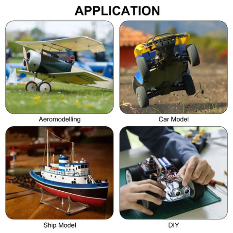 Applications of SG90 Micro Servo Motor Kit 3 Pack for Arduino and Raspberry Pi DIY Projects in models and robotics.
