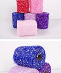 Colorful rolls of Flower Wrapping Mesh Paper Roll 20 Yards 6 Inch Wide Snow Dot Pattern For Bouquets Gift Packaging Craft Netting