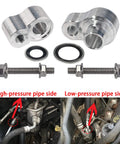 AC Block Off Kit Line Terminator for Rear Air on 2000 to 2013 Chevrolet Suburban parts and installation diagram