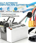 High Speed Automatic Electric Tube Cutter Cuts 3 Hoses Simultaneously Cold Cut Machine For Rubber And Plastic Pipes With LCD Display Professional Grade Burr Free Slick Badass Precision Tool with LCD display and multiple pipes.